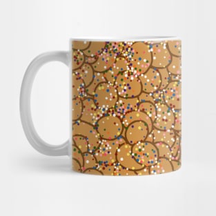 Italian Struffoli Sprinkle Doughnut Pattern Mug